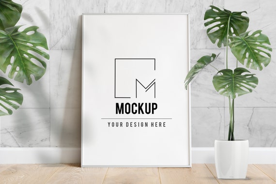 Download Frame Mockup White Picture Frame Poster Mock Up Poster Etsy