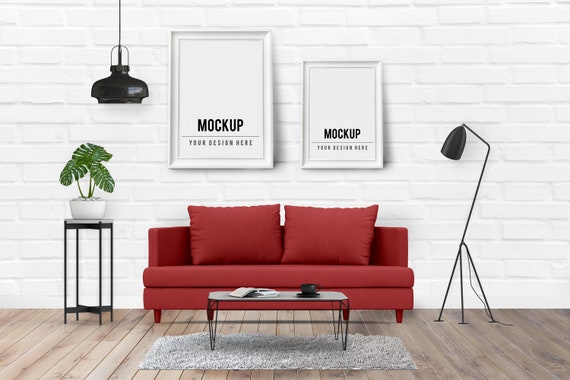 Download Interior Mockup Living Room Mockup Bedroom Mockup Frame Etsy