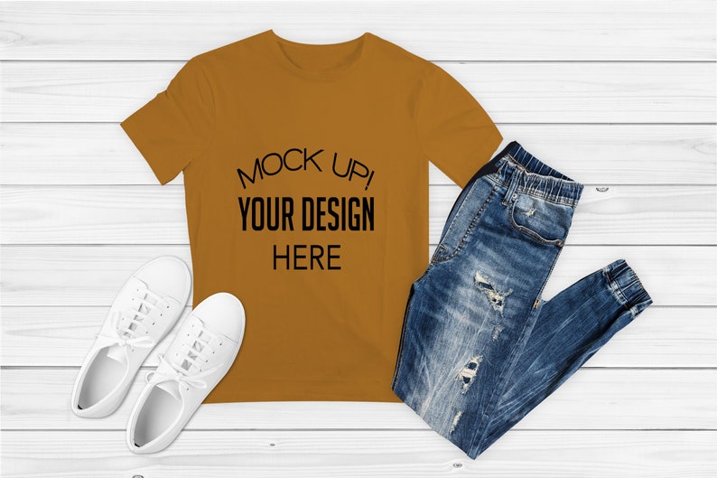 Bella Canvas 3001 Mockup Tshirt Mockup Tshirt Flat Lay Mock Up Etsy
