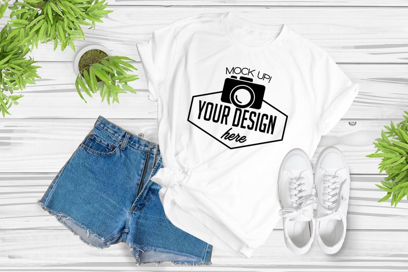 Download Summer T-shirt mockup BUNDLE/ Bella Canvas / 9 High ...