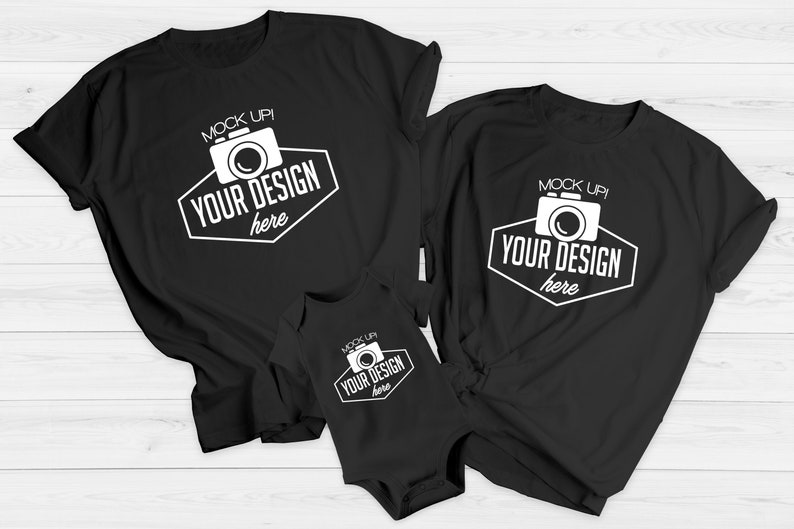 Download Bundle 17 Mockups Family Shirt Mock ups Matching Family ...