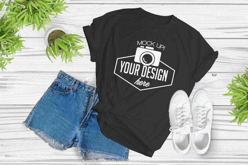 Download Summer T-shirt mockup BUNDLE/ Bella Canvas / 9 High ...