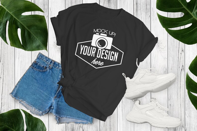 Download Summer T-shirt mockup BUNDLE/ Bella Canvas / 9 High ...