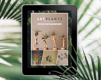 Air Plant Book - Plant Manual - Air Plants Guide - Care Guide For Plants - All About Air Plants And How To Help Them Thrive