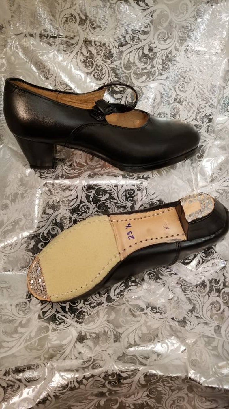 Black Ballet Folklorico Dancing Shoes Etsy