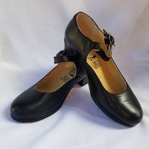 Black Ballet Folklorico Dancing Shoes