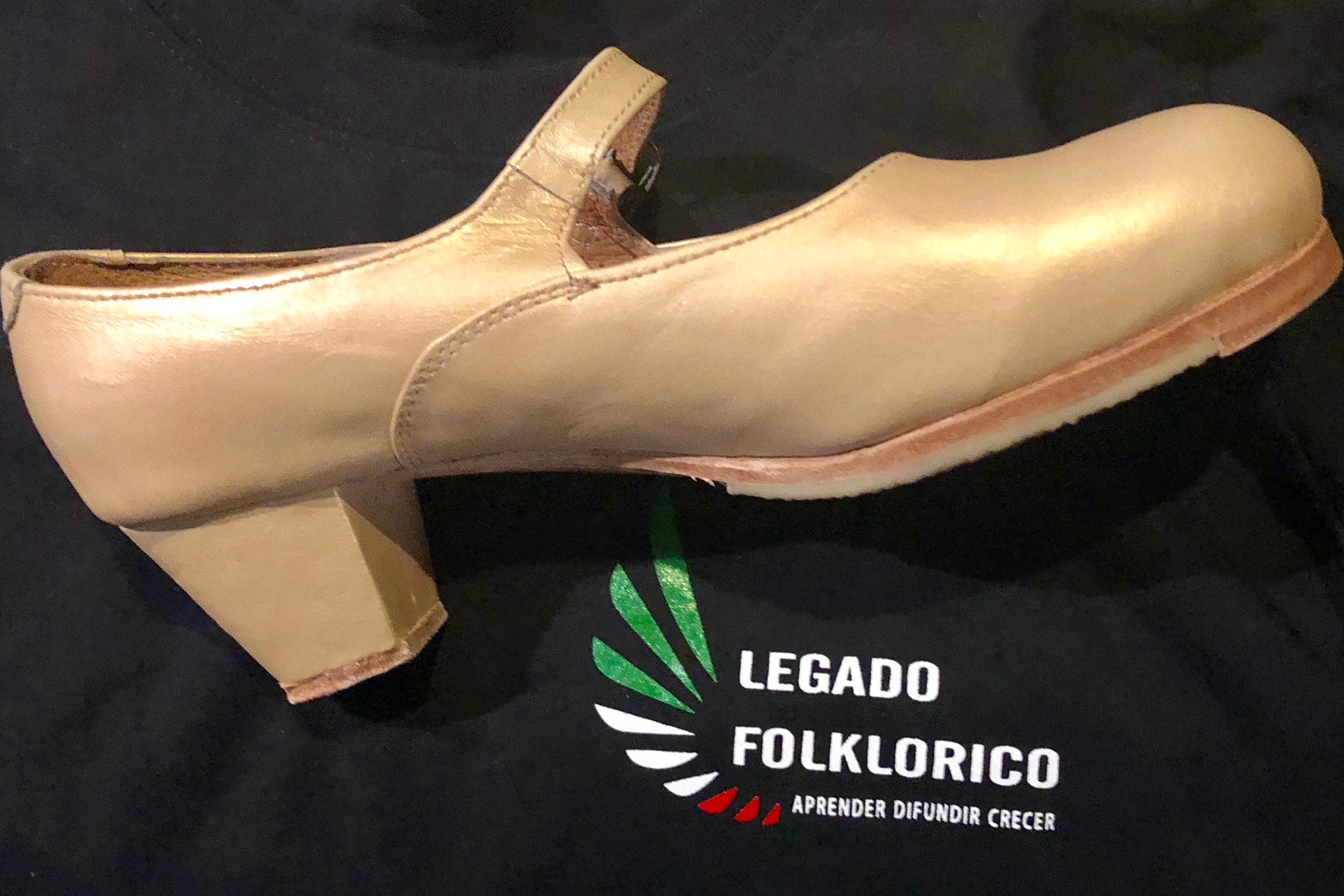 Buy Ballet Folklorico Dancing Shoes Dust Gold Online in India Etsy