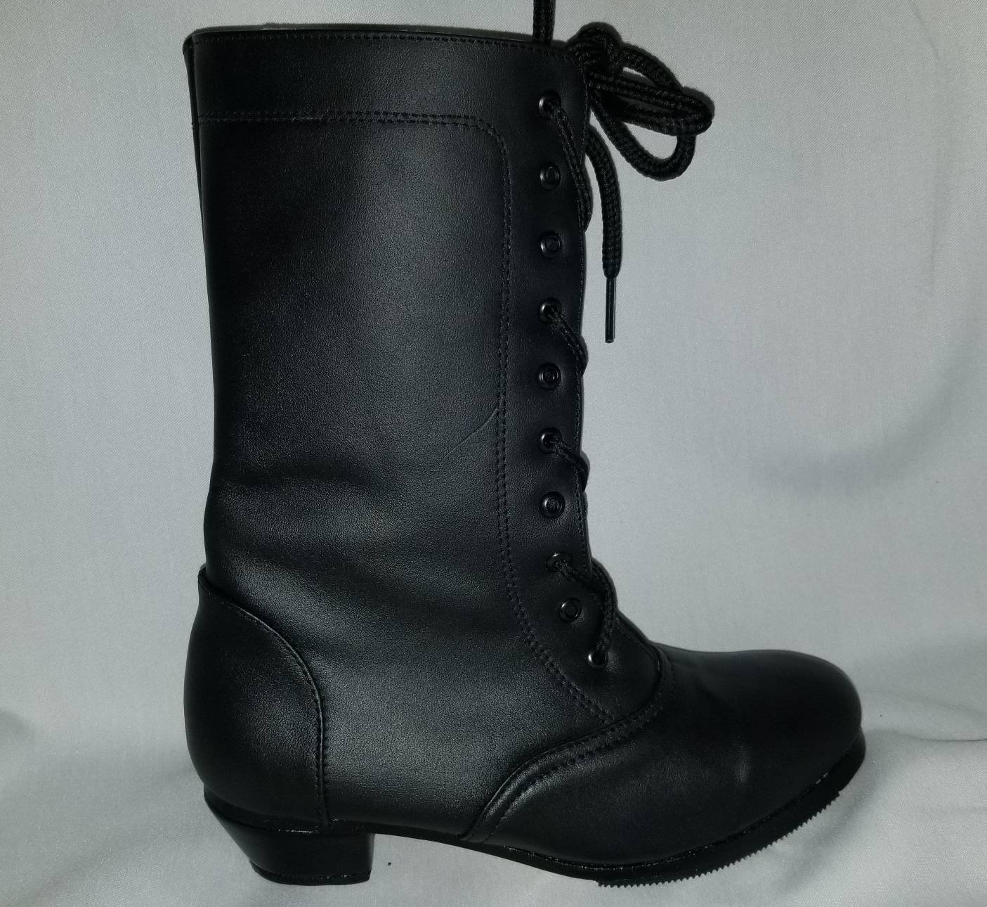 Botas de Baile Folklorico Adelitas de Mujer en Blanco y Negro | Etsy México