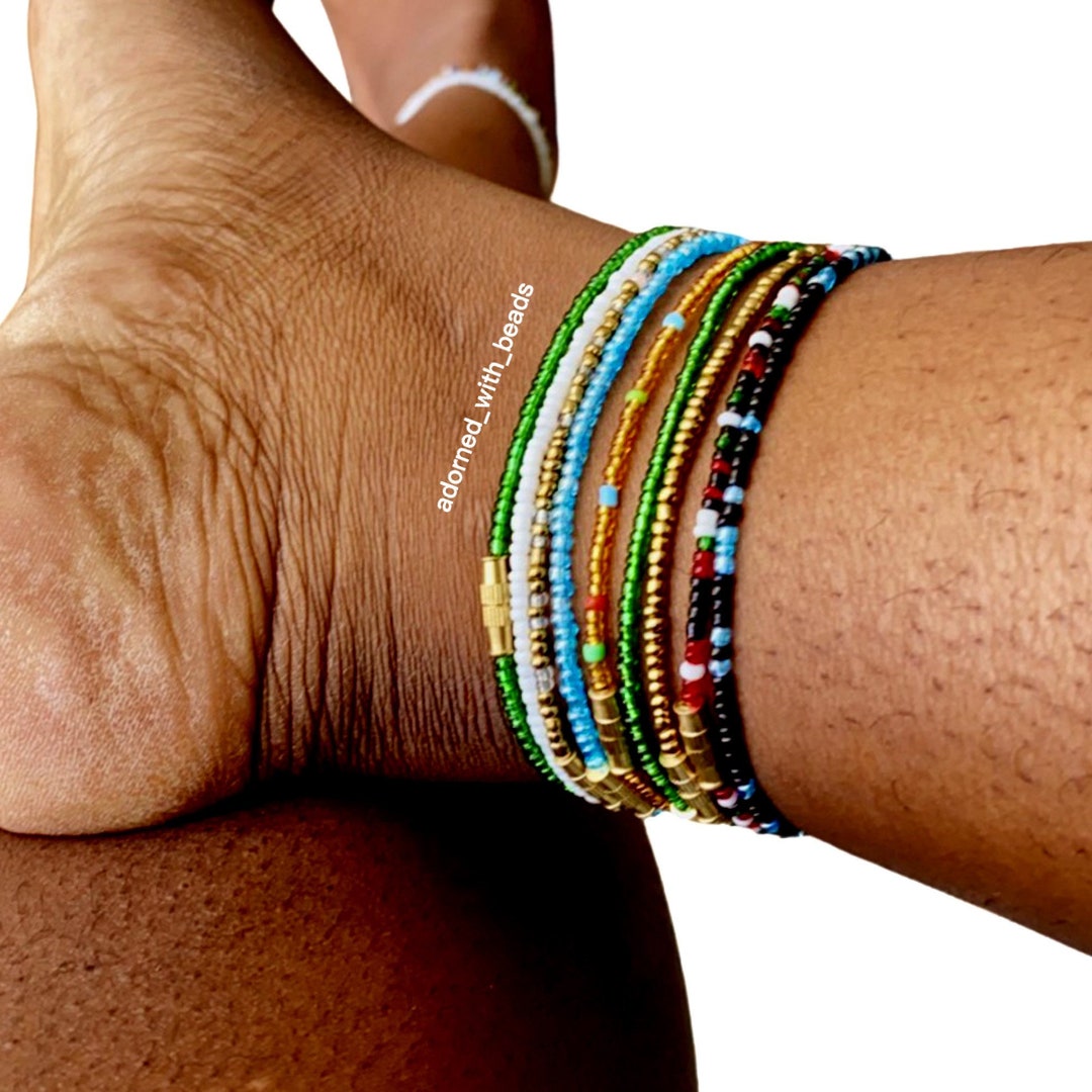 African Ankle Beads Anklets Ankle Chains Beaded Jewelry Etsy