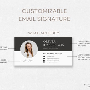 Editable Professional Email Signature Template for Gmail and Outlook ...