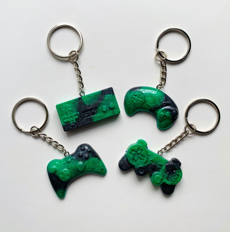 Resin Game Controller Keychains Game Controller Keychains Etsy
