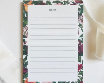 Notepad To Do List | The English Garden A6 | Shopping list notes conversation note writing pad
