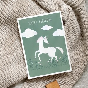 Postkarte Einhorn A6 Karte Kindergeburtstag Postkarte Kinder Postkarte Geburtstag Geburtstagskarte Einhorn Geburtstagsgeschenk