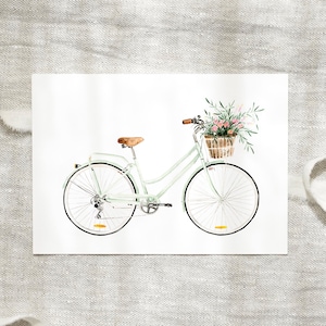 Carte postale A6 | Amour du vélo | Carte vélo carte postale vélo cadeau photo vélo fleur carte carte fleurs carte d'anniversaire