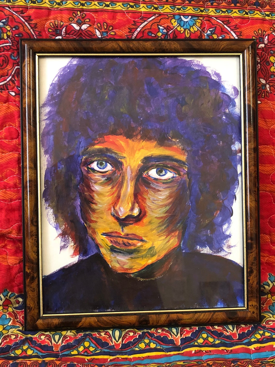 Psychedelic Bob Dylan Original Painting Etsy