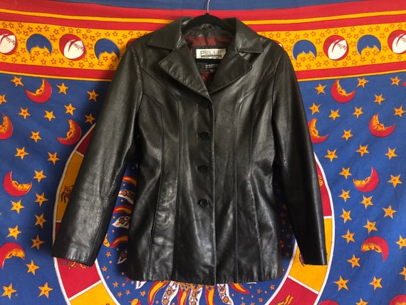 80s/90s Black Leather Jacket