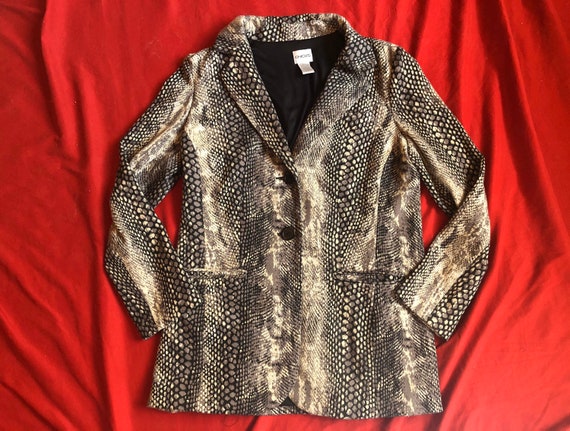 Snakeskin Print Jacket