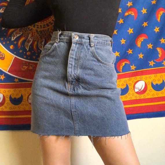 80s Denim Mini Skirt