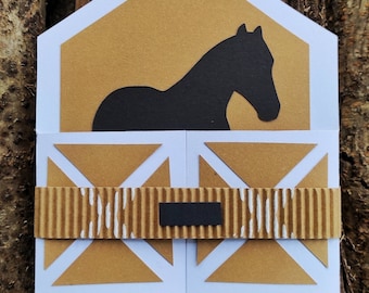 Einladungskarte " Pferd" für Pferdeparty, Kindergeburtstag