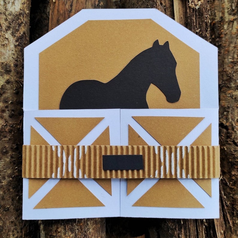 Einladungskarte Pferd für Pferdeparty, Kindergeburtstag Bild 1