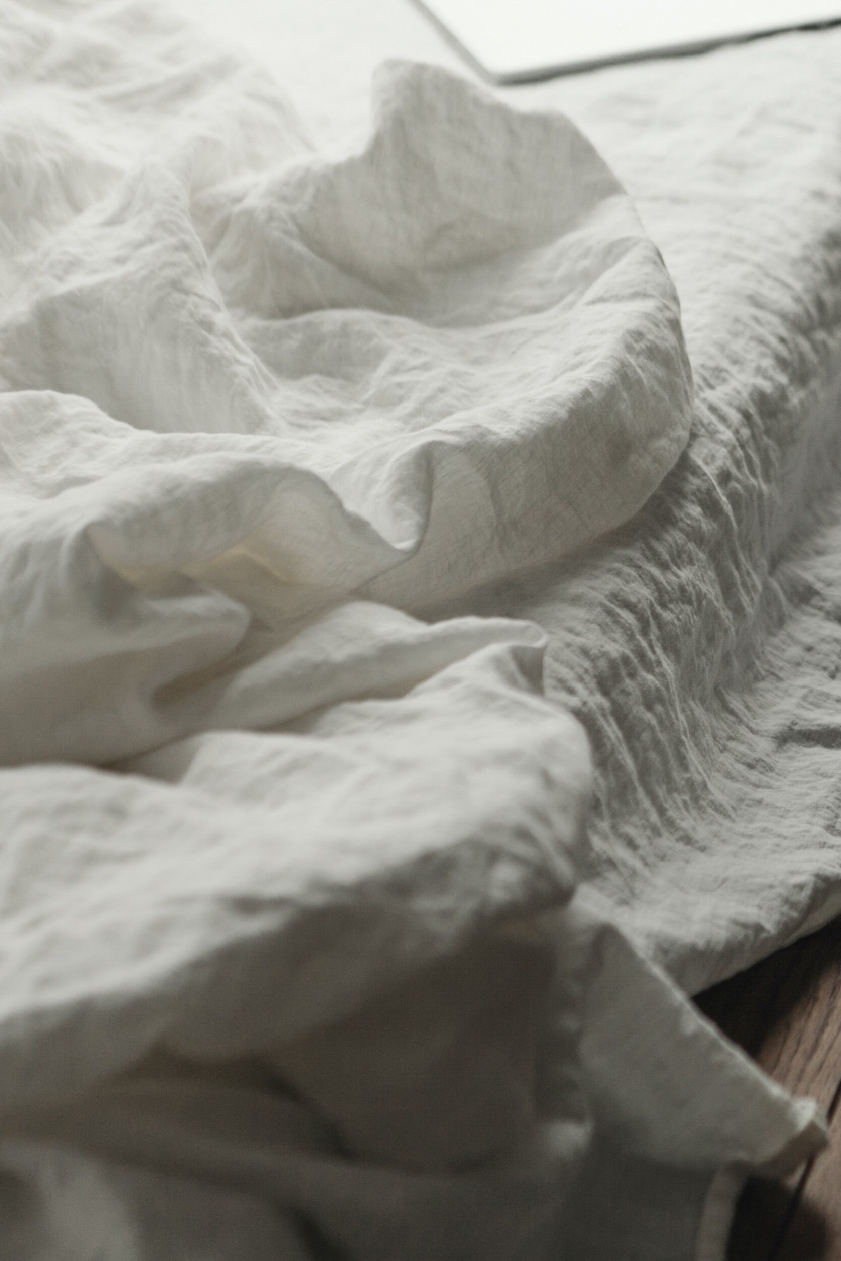 Linen Fitted Sheet in White / Linen Sheet in Queen Full King Etsy