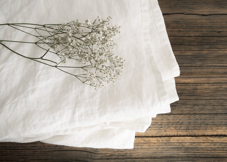 AU sizes Stone Washed linen bedding Euro King Full Queen Linen flat sheet in White Twin
