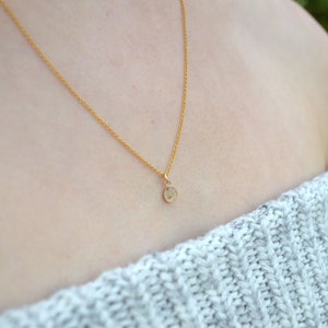 Genuine Real Moon Dust Necklace - Gold Tiny Necklace -  Moon Dust Pendant -  Lunar Meteorite Necklace - Lunar Meteorite Pendant