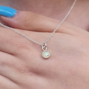 Snow Moon Dust Tiny Necklace 925. Sterling Silver