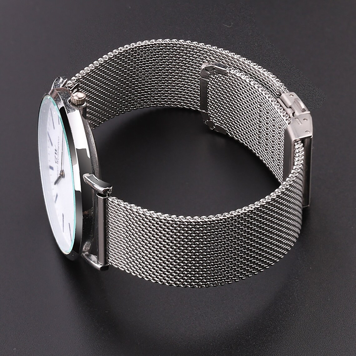 Mesh Milanese Loop Watchbands 16mm 18mm 20mm 22mm 24mm Silver Etsy
