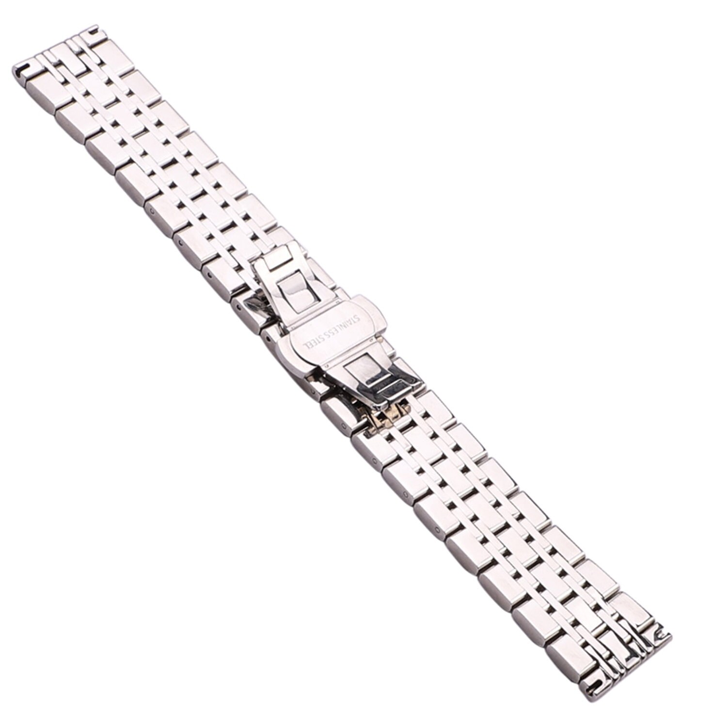 18mm 20mm 22mm Watch Bands Bracelet Silver Polished Stainless Etsy