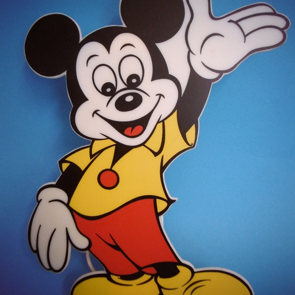 Supersüße Vintage-Leuchte "Mickey Mouse", Original Disney, Rarität!