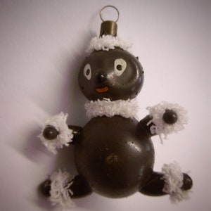 Prachtige kerstboomversiering (glas) &quot;Pittiplatsch&quot; / Sandman editie, handgemaakt!