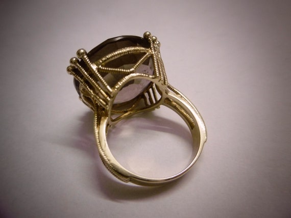 Extraordinary statement ring with large amethyst … - image 3