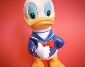 Figura del Pato Donald, original de Walt Disney, plástico duro, altura aprox.21 cm - ¡¡¡Raro!!!