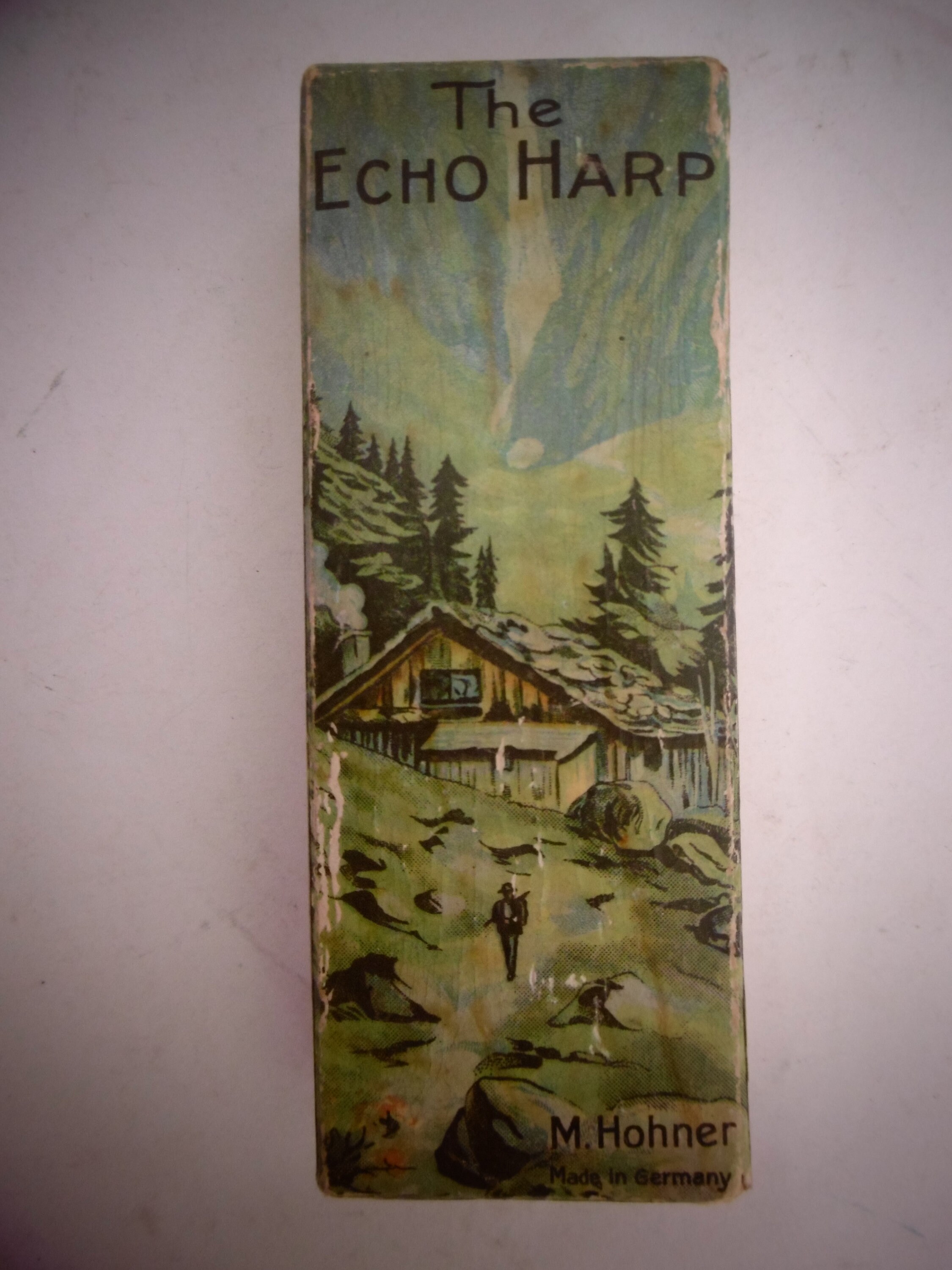 Vintage harmonica "The Echo", M. Hohner Germany + original box
