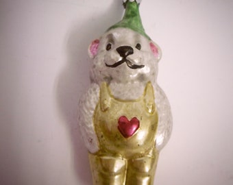 Beautiful nostalgic Christmas tree decoration &quot;Teddy Bear&quot;, H approx. 12 cm