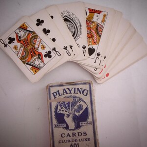 Altes Kartenspiel aus England &quot;Playing Cards de Luxe 601&quot; in orig. Packung
