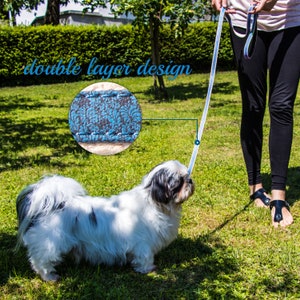 Pettsie Dog Leash Pet Made from Sturdy Durable Hemp, 5 Ft Long, Double Layer for Safety and Padded Handle for Extra Comfort and Control image 4
