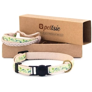 Kitten Collar with Safety Breakaway Buckle and Friendship Bracelet