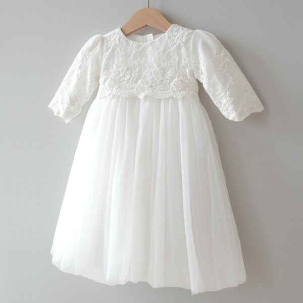 Alona with/without bolero christening dress party dress girls dress baby dress Batipsm dress