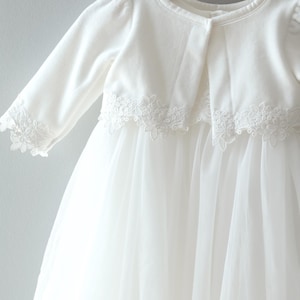 Alona with/without bolero christening dress party dress girl dress baby dress Batipsm dress