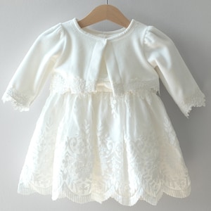 Olia with/without bolero christening dress party dress girl dress baby dress baptism dress