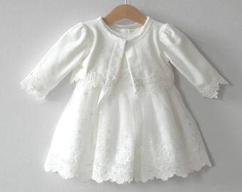 Miia avec/sans boléro robe de baptême robe de soirée filles robe robe de bébé robe de baptême