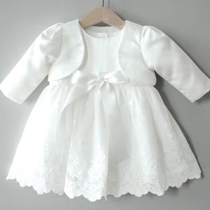 Miia with/without bolero christening dress party dress girl dress baby dress baptism dress