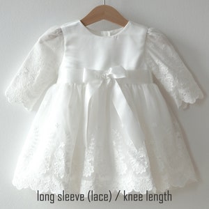 Miia avec/sans boléro robe de baptême robe de soirée filles robe robe de bébé robe de baptême lace sleeve/kneelen.