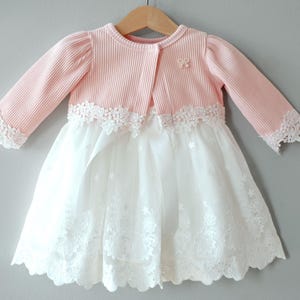 Miia with/without bolero christening dress party dress girl dress baby dress baptism dress