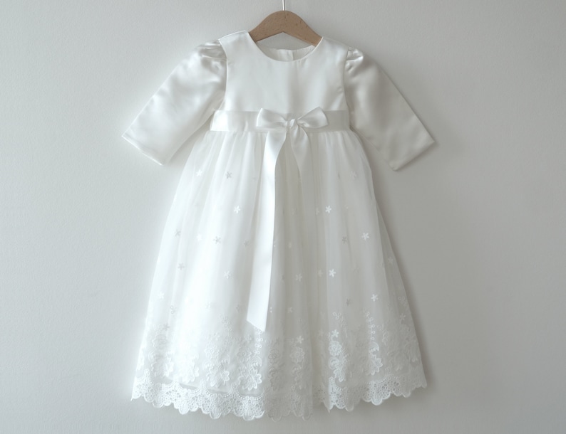 Miia avec/sans boléro robe de baptême robe de soirée filles robe robe de bébé robe de baptême image 9