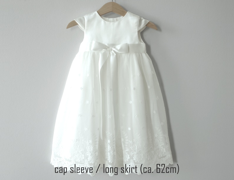 Miia avec/sans boléro robe de baptême robe de soirée filles robe robe de bébé robe de baptême cap sleeve/long