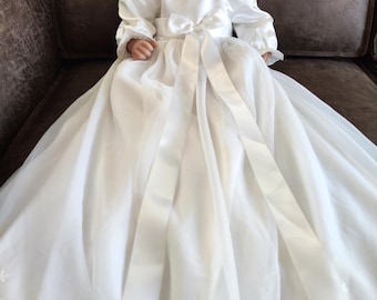 Milony Christening Gown incl. Headband 100% Custom Made