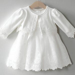 Miia with/without bolero christening dress party dress girl dress baby dress baptism dress
